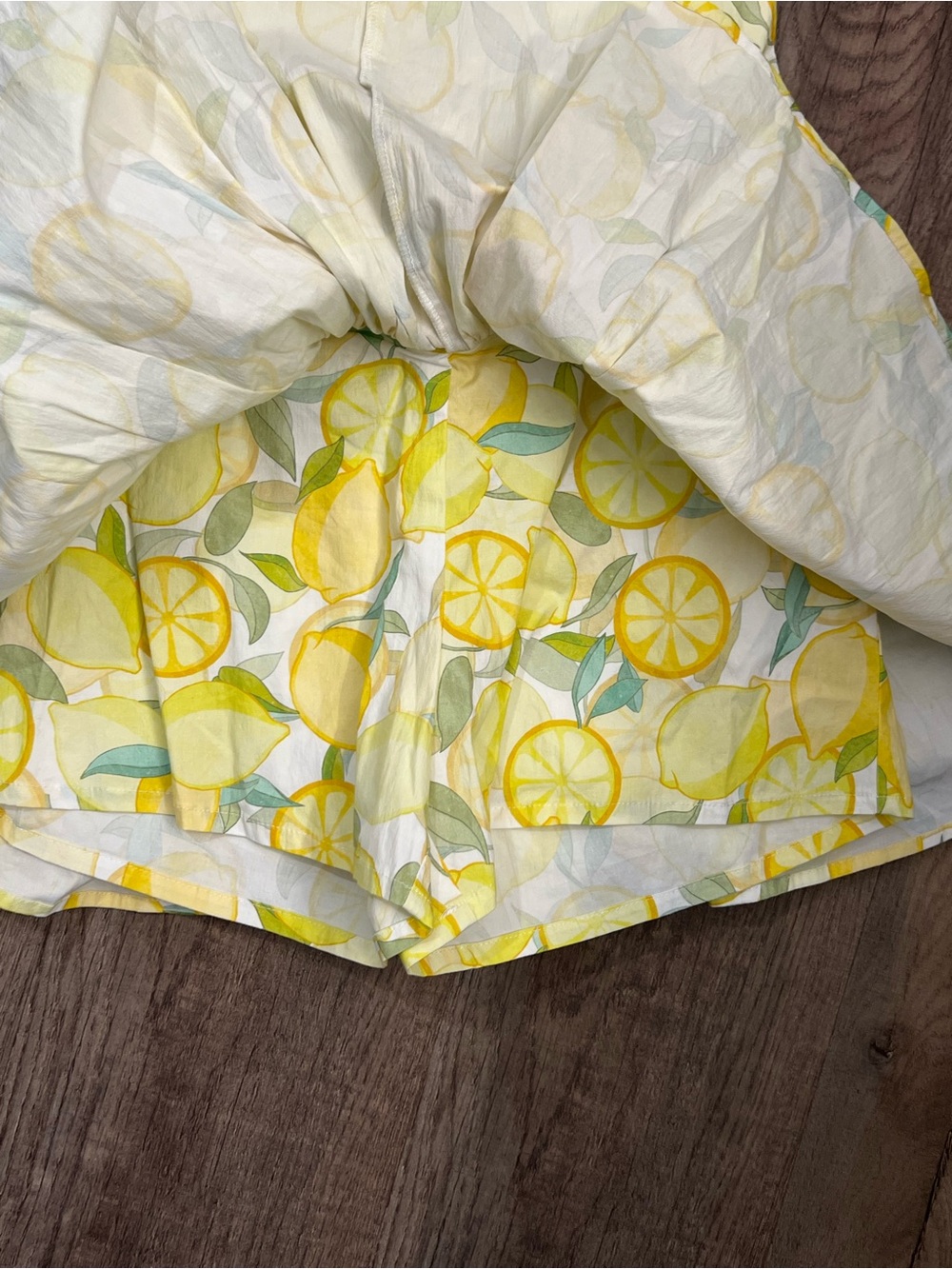 Avec Les Filles Limoncello Lemon Print Convertible Romper Dress - Picture 9 of 10